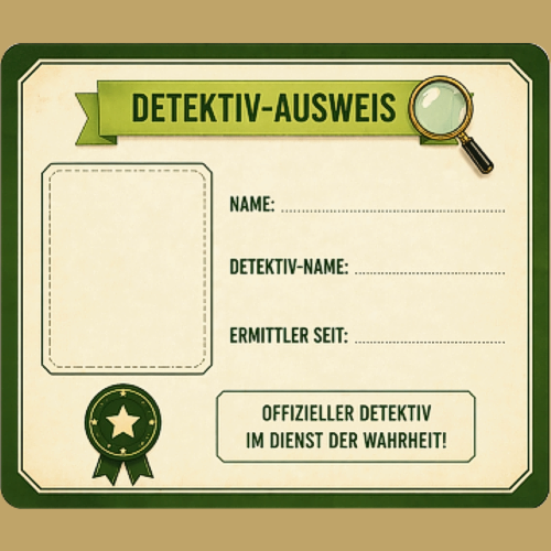 Detektiv-Ausweis